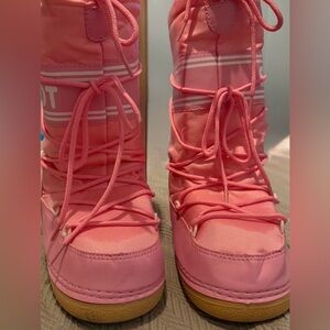 Pink Snow Boots Tall like “Moon Boots” style like “Tasman”